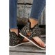 Leopard Vintage Rivet Fringed Gladiator Sandals